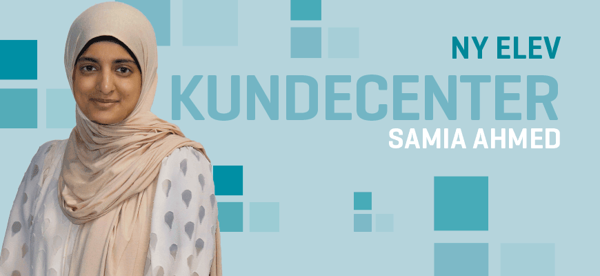 Elev i vores kundecenter