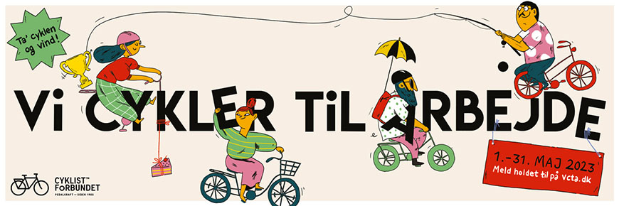 Vi cykler på arbejde 